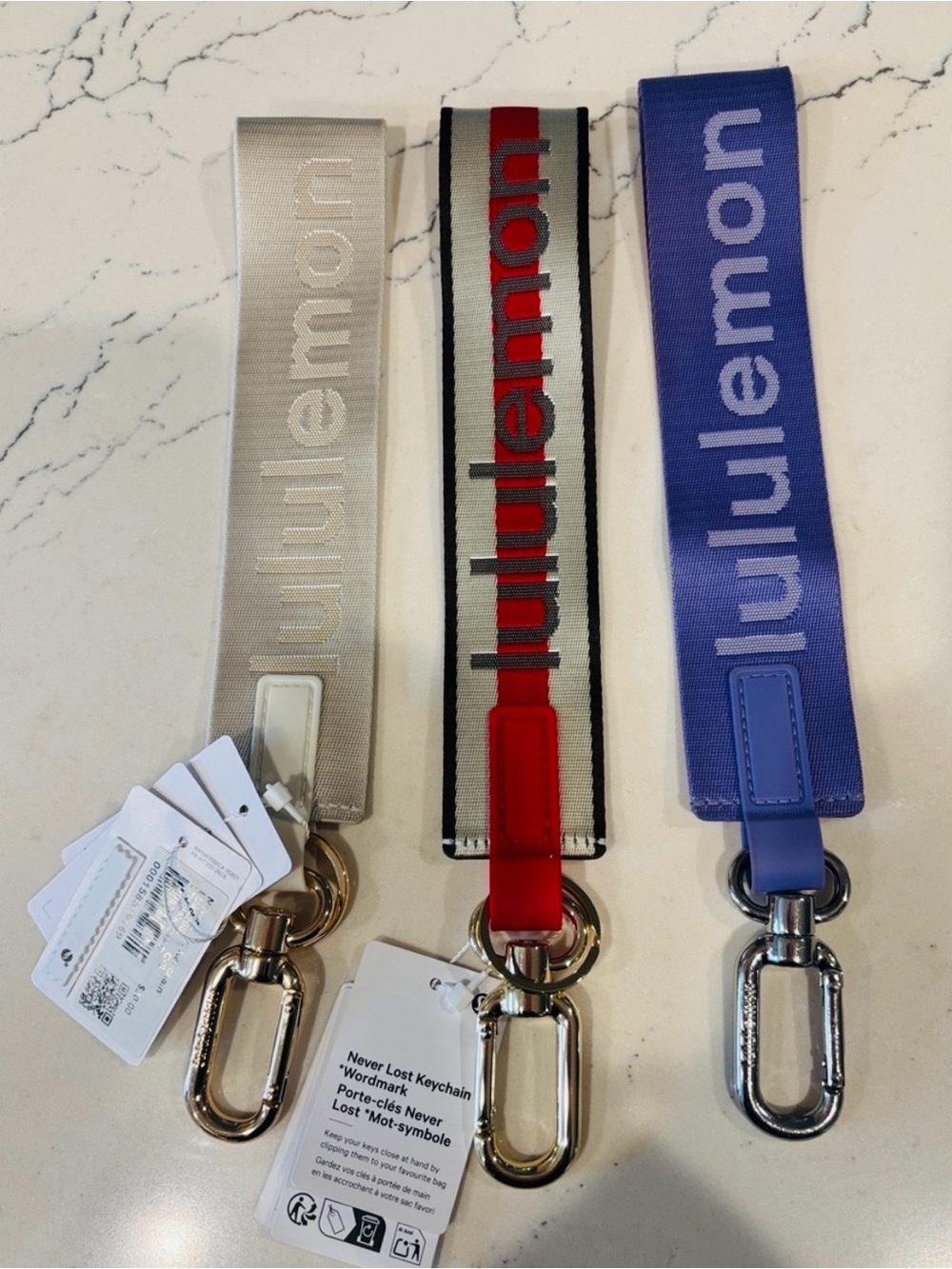 lululemon Never Lost Keychain—Choose Your Color—RARE NWT